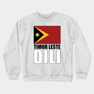 Flag of Timor-Leste Crewneck Sweatshirt